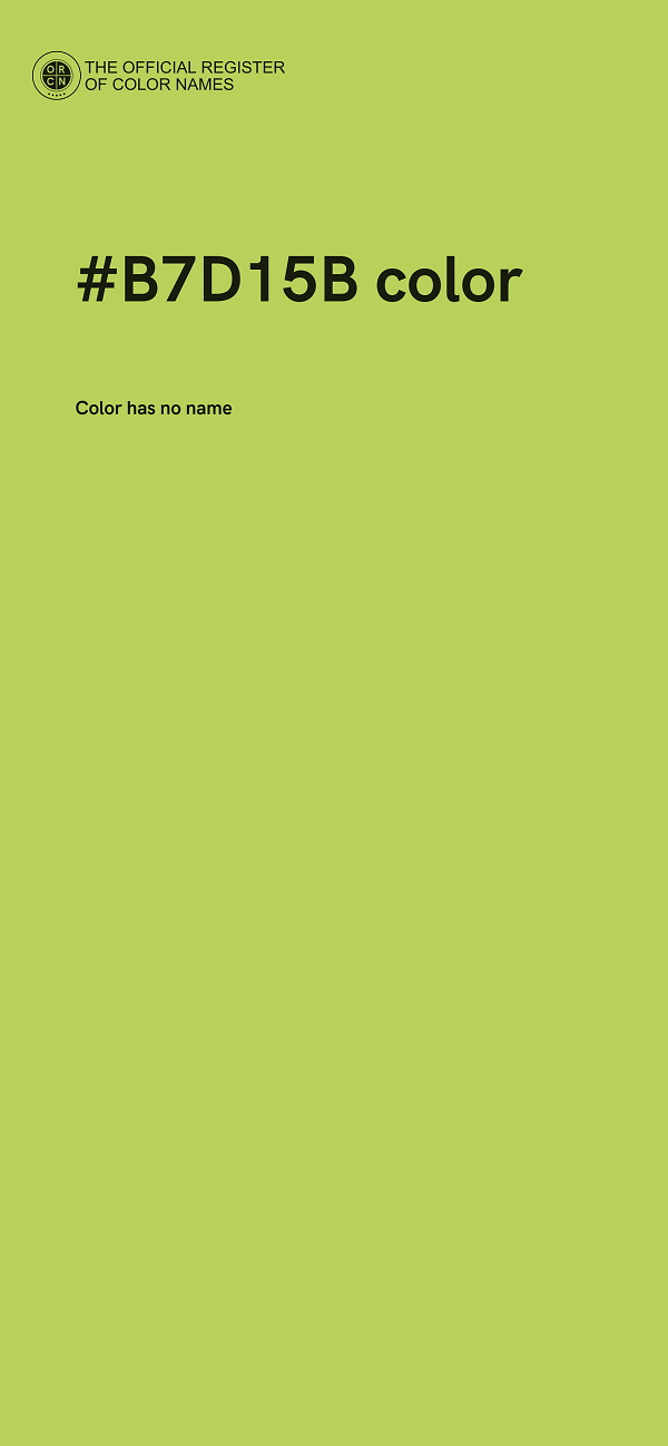 #B7D15B color image