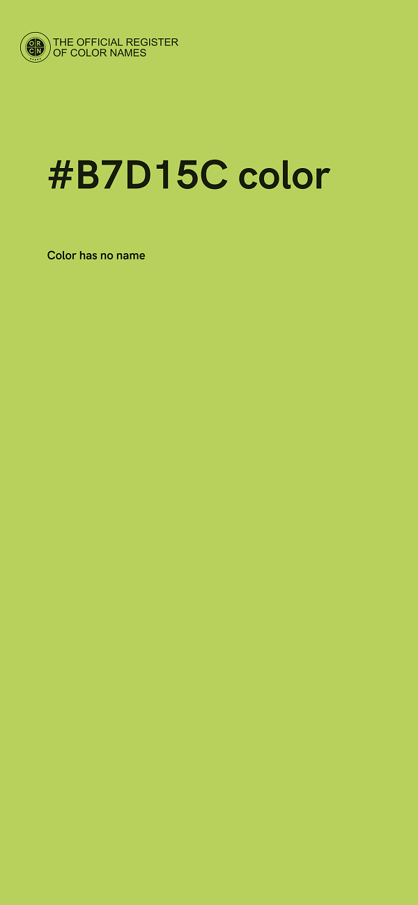 #B7D15C color image