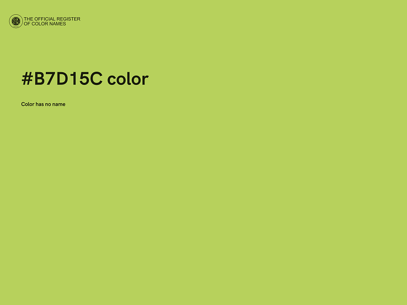 #B7D15C color image