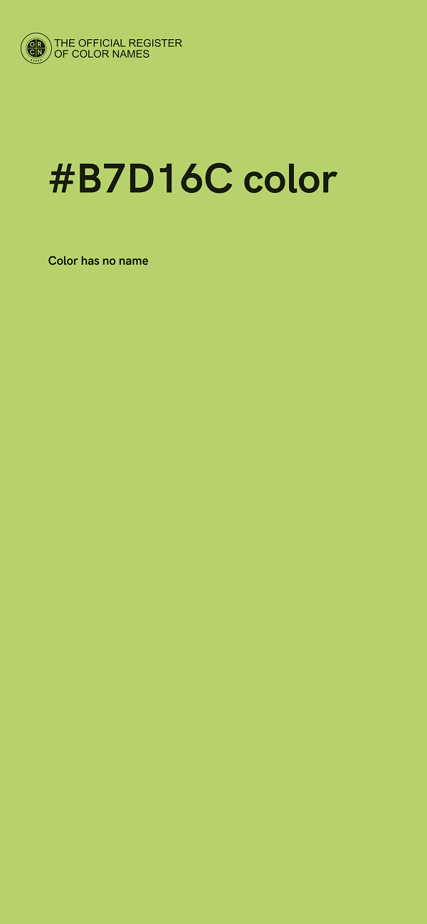 #B7D16C color image