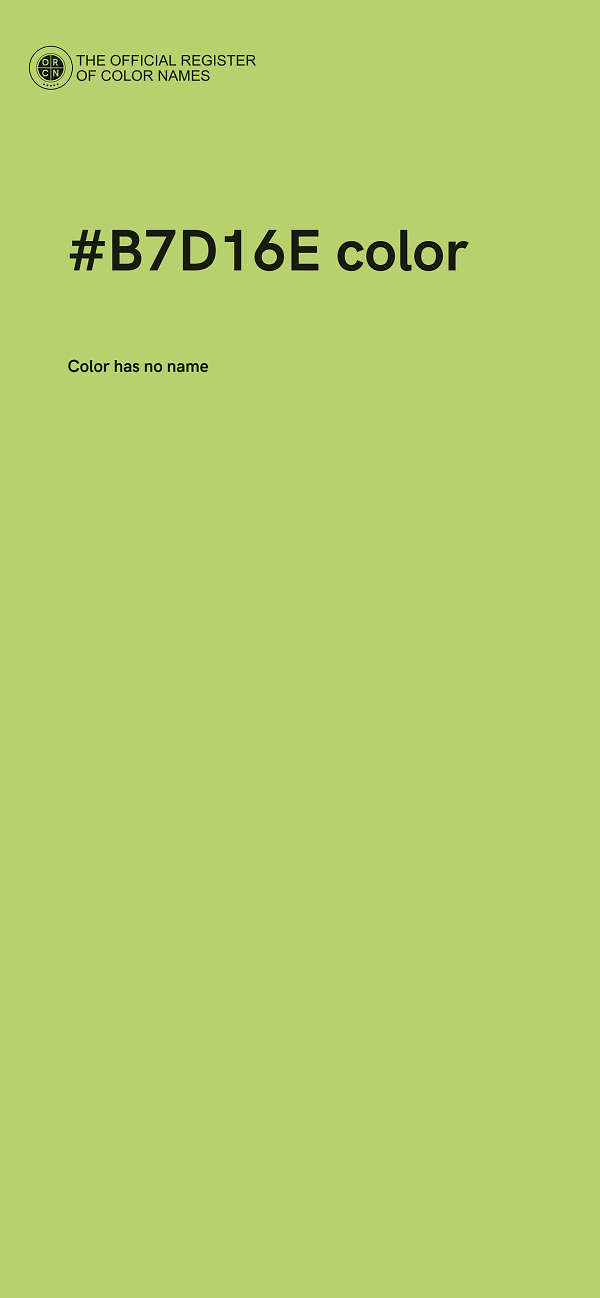 #B7D16E color image