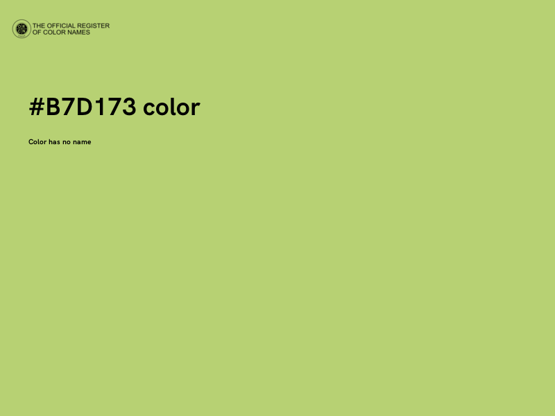 #B7D173 color image