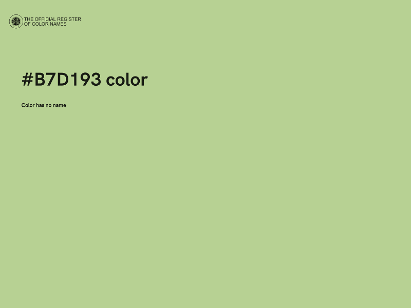 #B7D193 color image