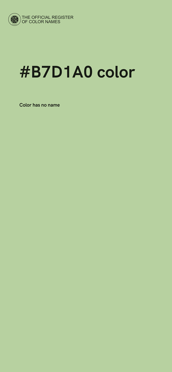 #B7D1A0 color image