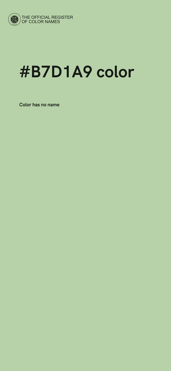 #B7D1A9 color image