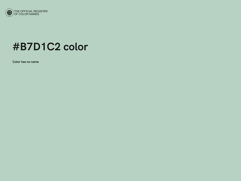 #B7D1C2 color image