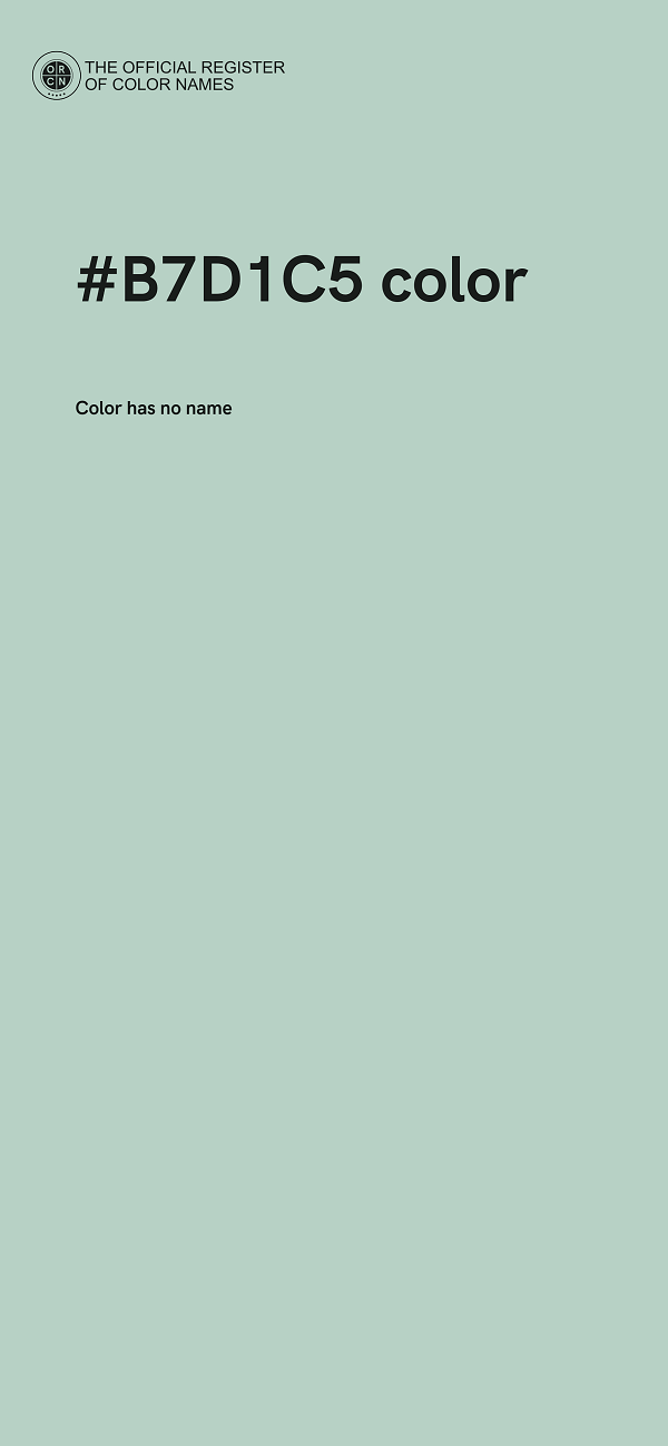 #B7D1C5 color image