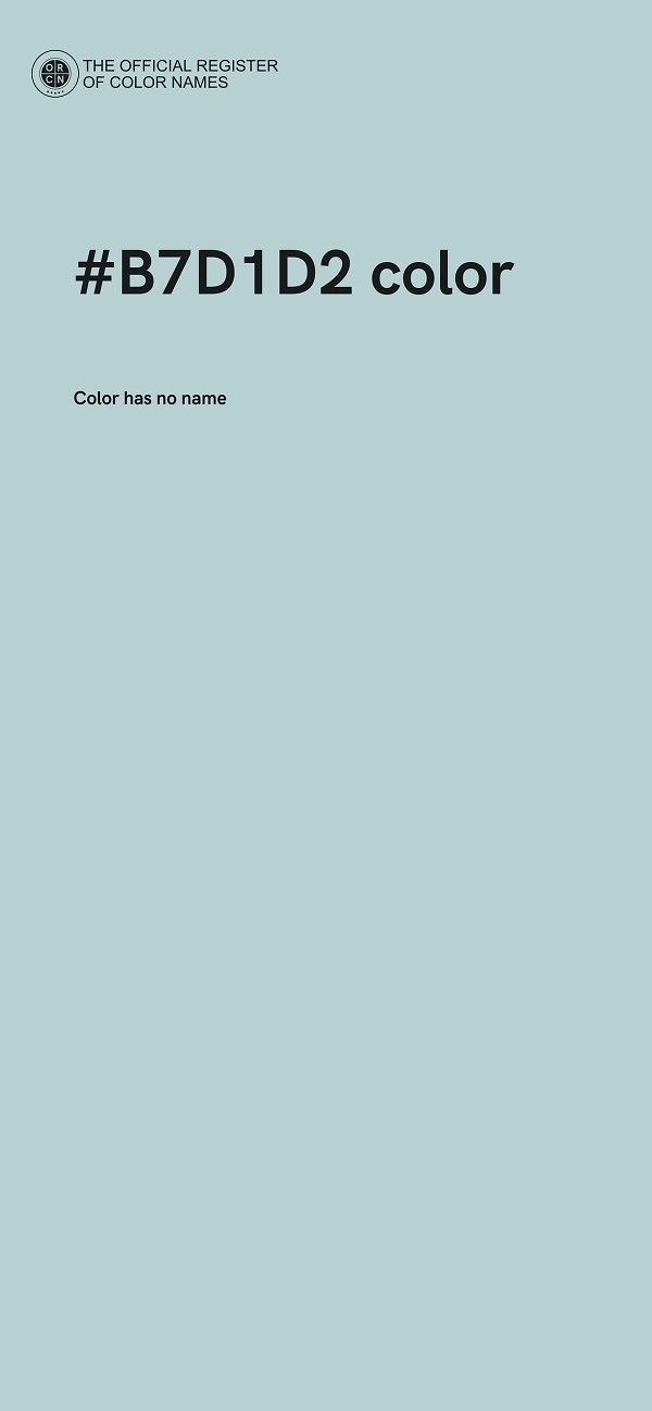 #B7D1D2 color image