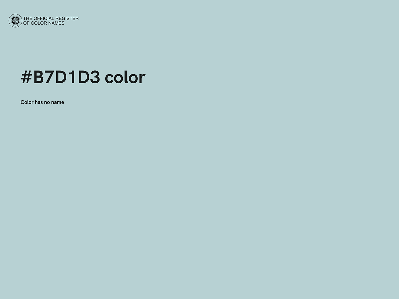 #B7D1D3 color image