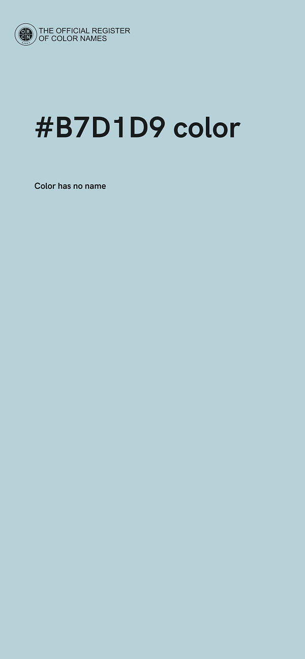 #B7D1D9 color image