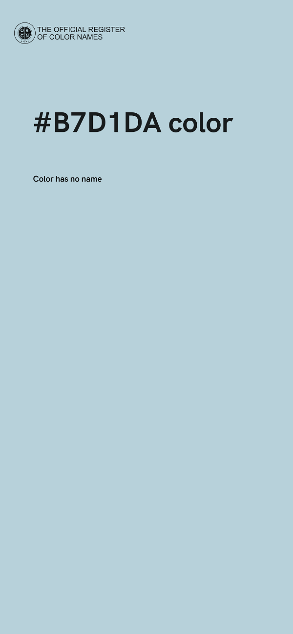 #B7D1DA color image