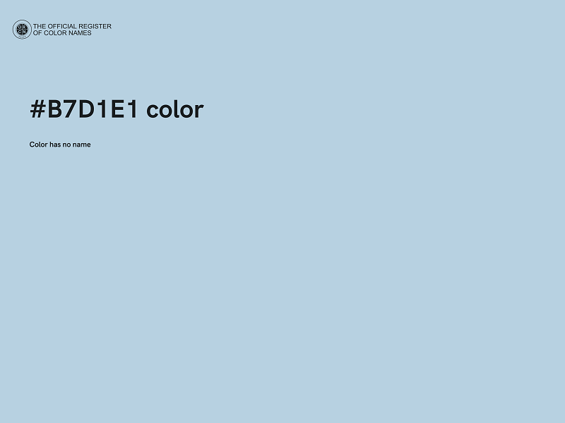 #B7D1E1 color image