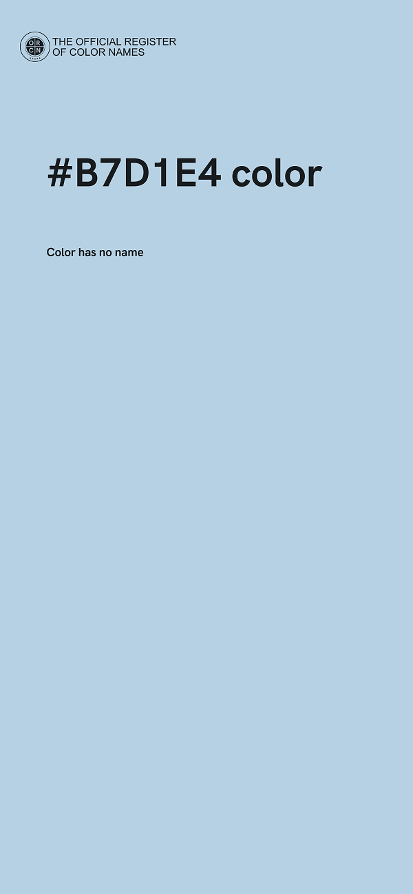#B7D1E4 color image