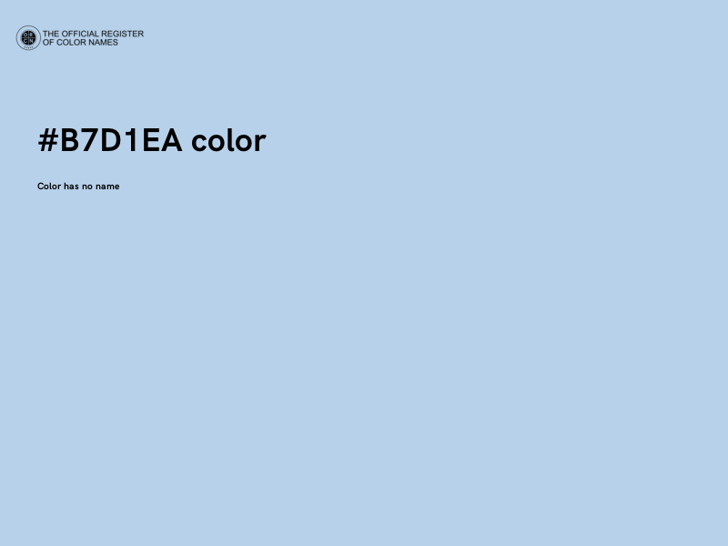 #B7D1EA color image