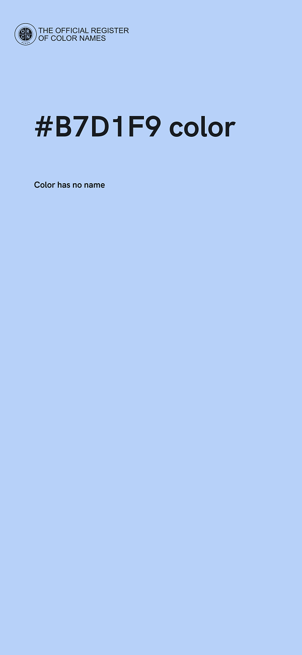 #B7D1F9 color image
