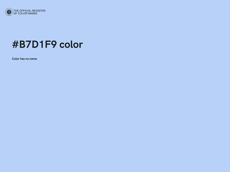 #B7D1F9 color image