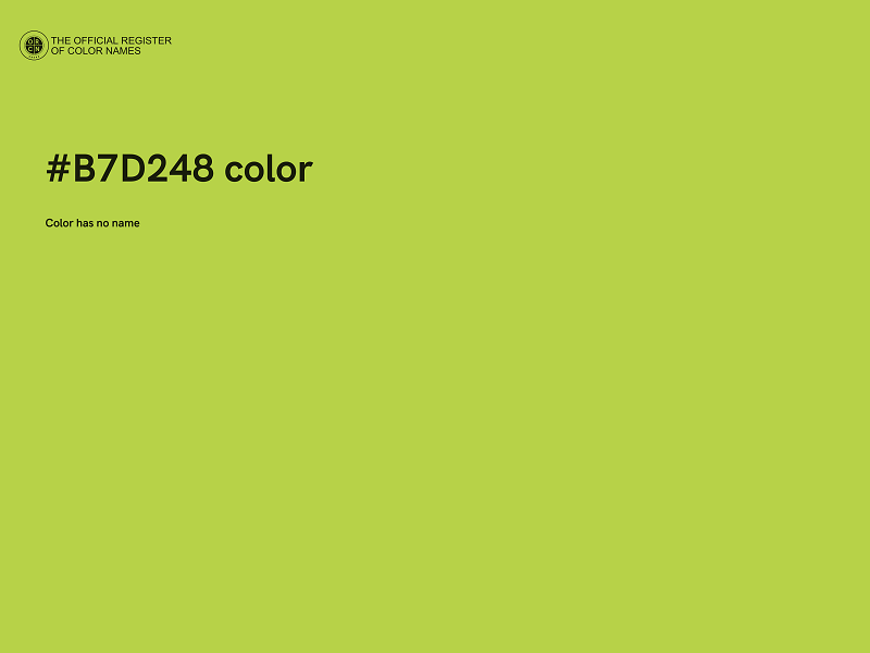 #B7D248 color image