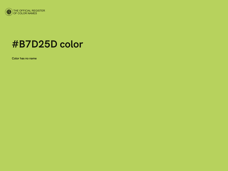 #B7D25D color image