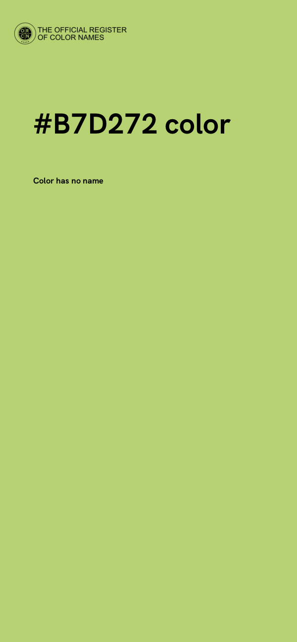 #B7D272 color image