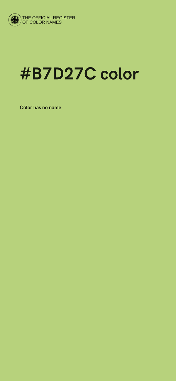 #B7D27C color image