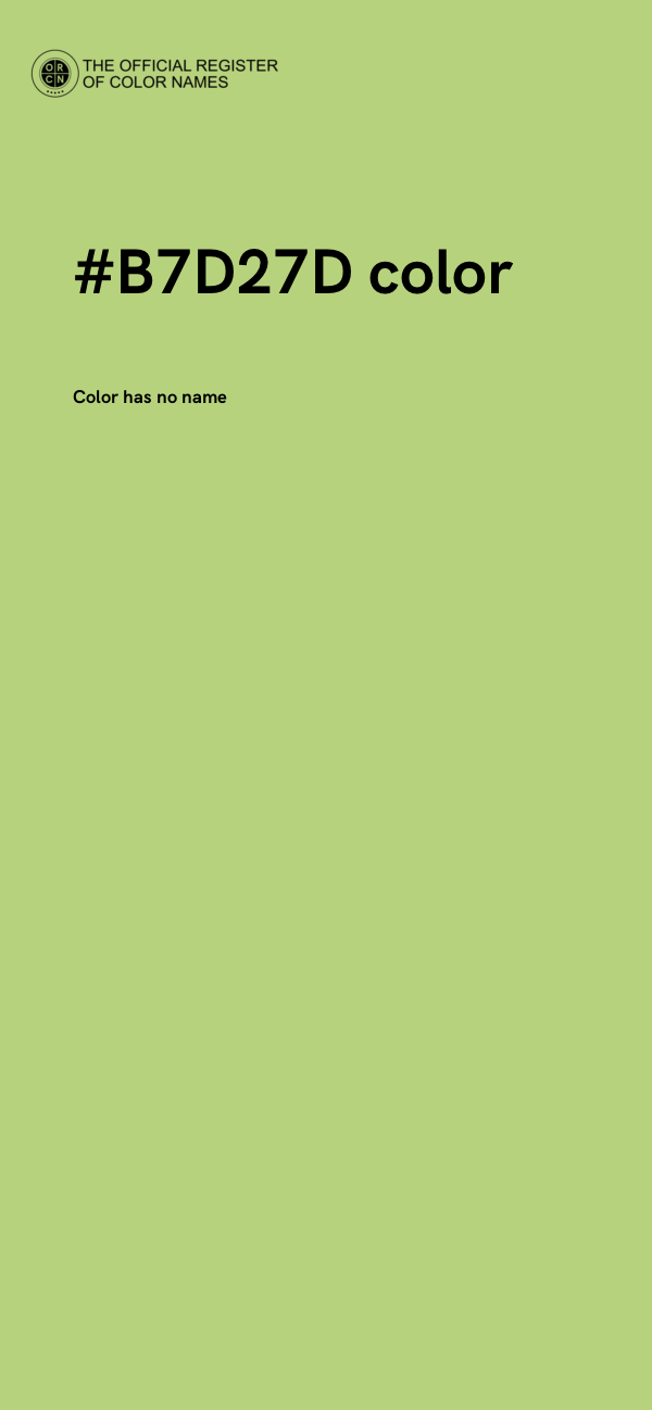 #B7D27D color image