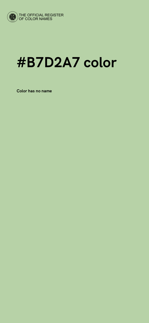 #B7D2A7 color image