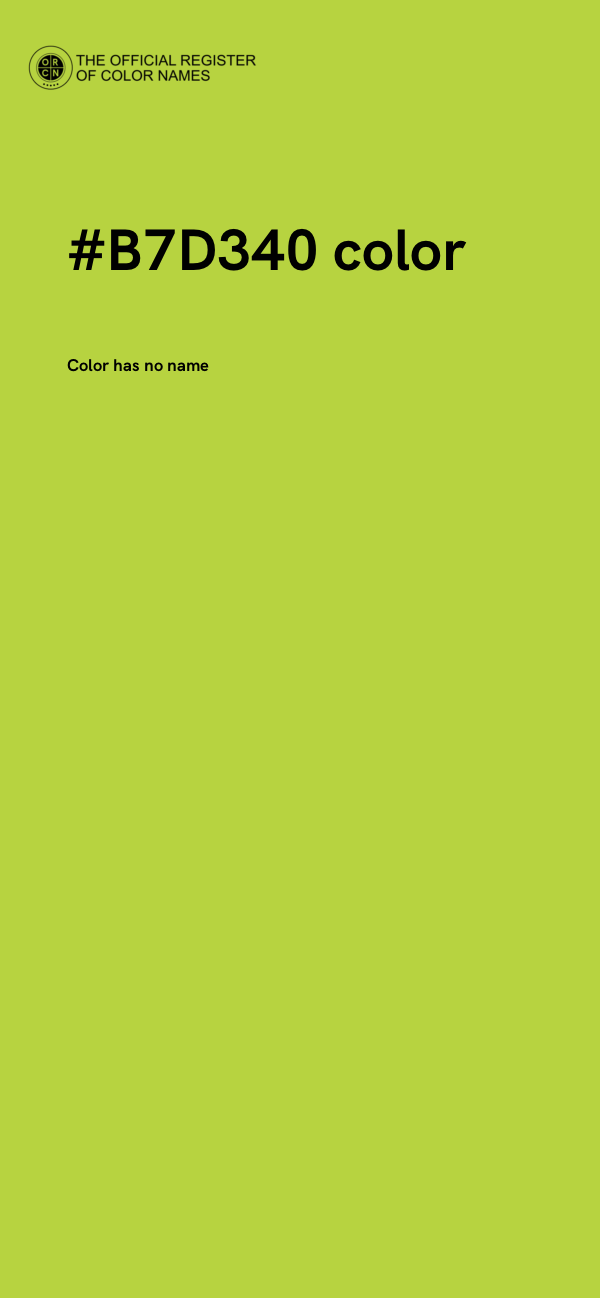 #B7D340 color image