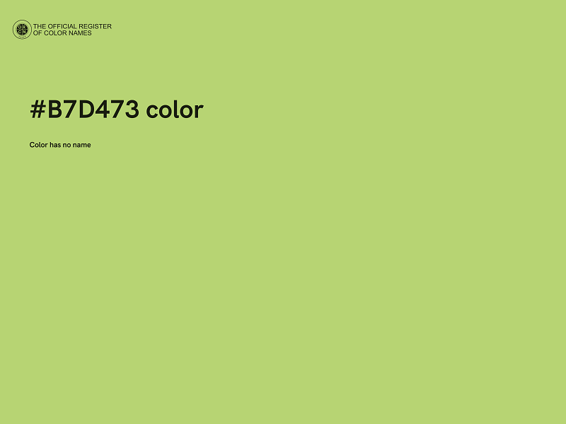 #B7D473 color image