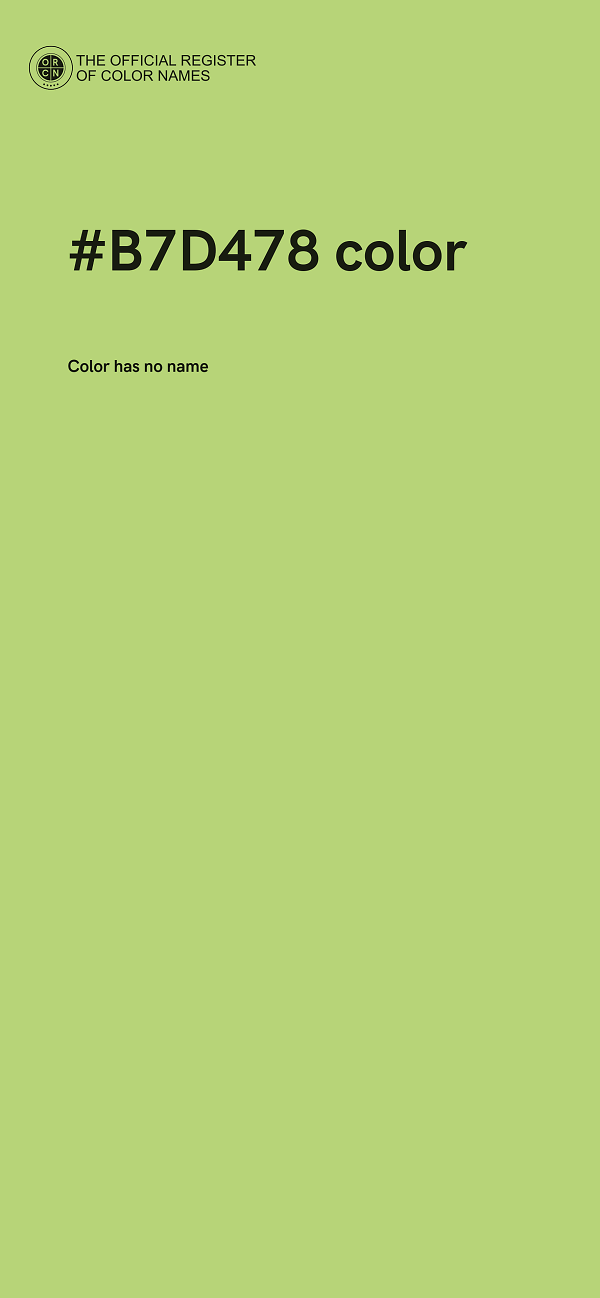 #B7D478 color image