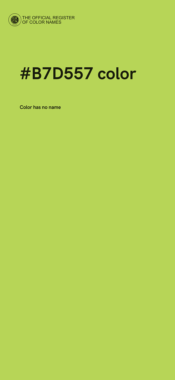 #B7D557 color image