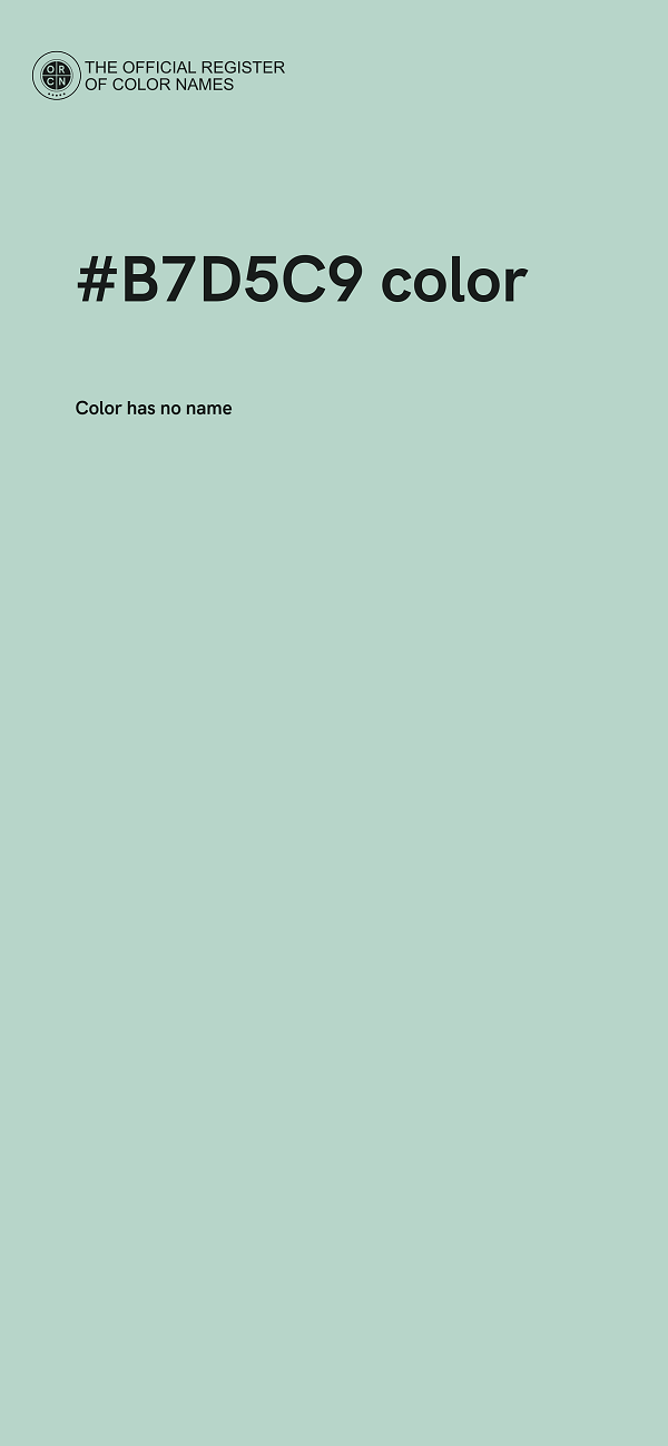 #B7D5C9 color image