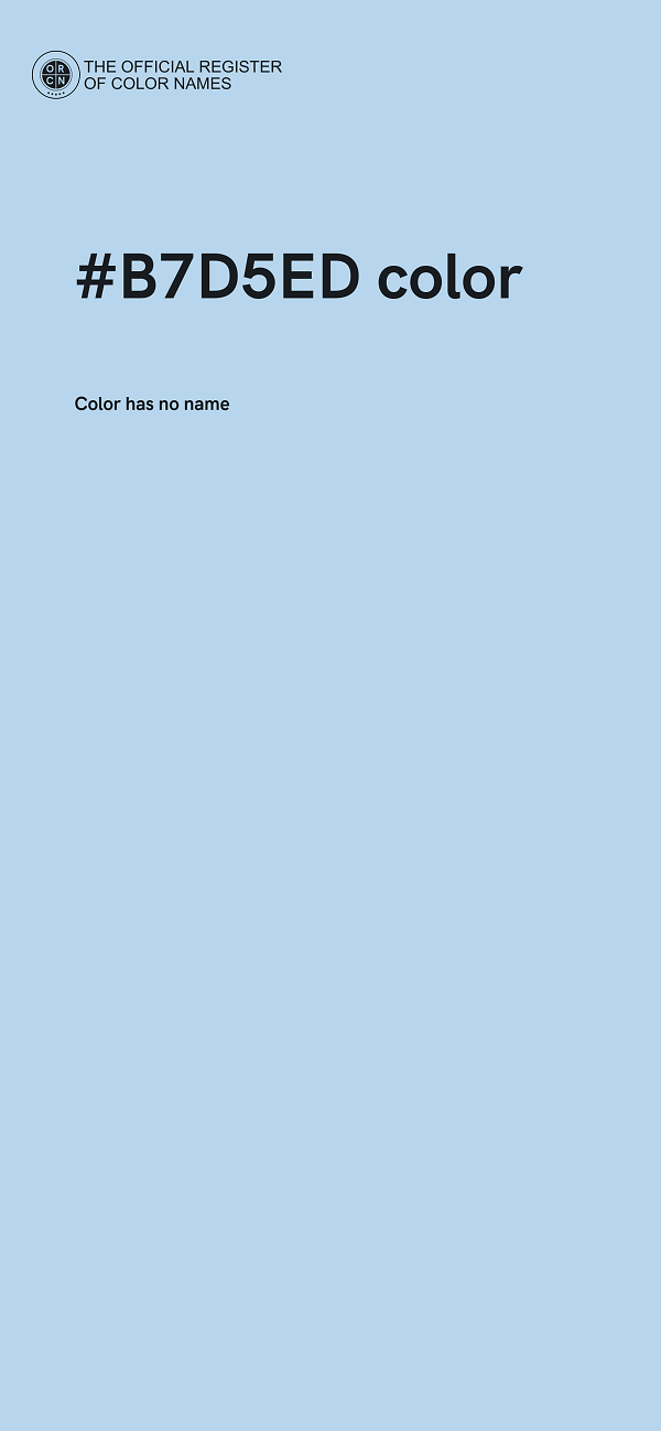 #B7D5ED color image
