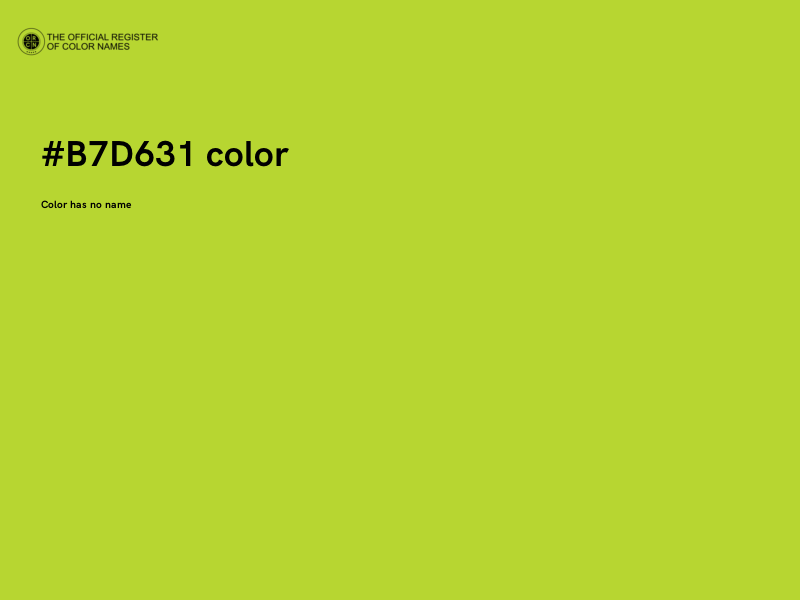 #B7D631 color image