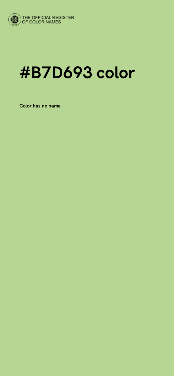 #B7D693 color image