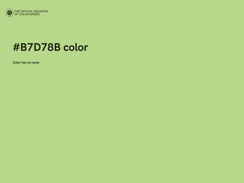#B7D78B color image