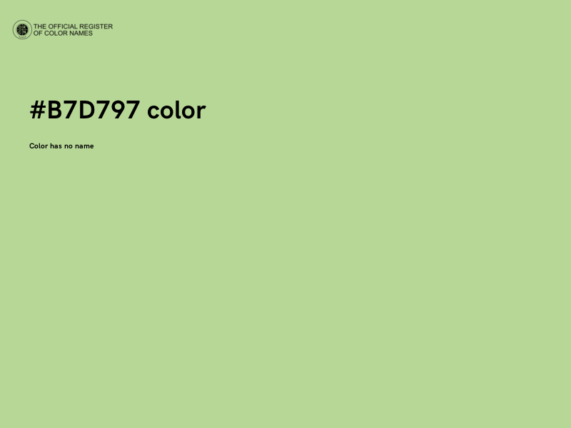 #B7D797 color image