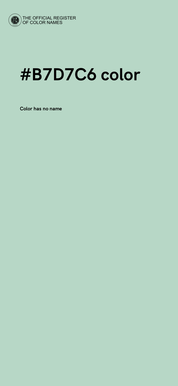 #B7D7C6 color image