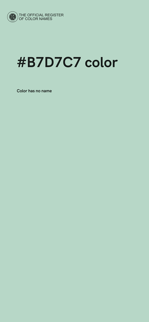 #B7D7C7 color image