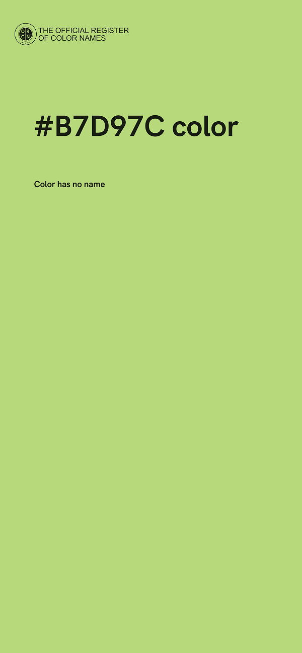 #B7D97C color image