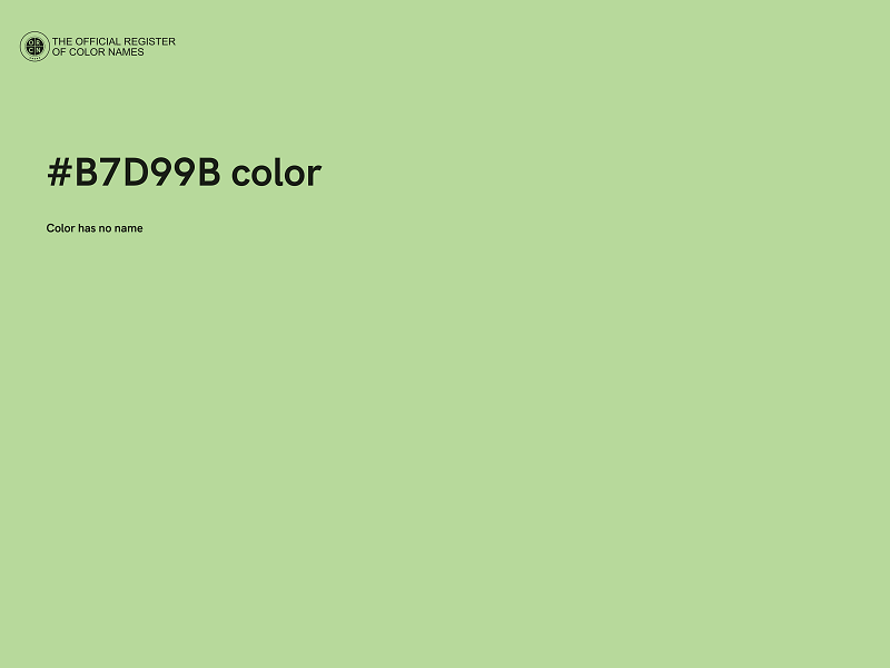 #B7D99B color image