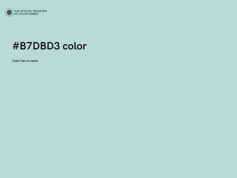 #B7DBD3 color image