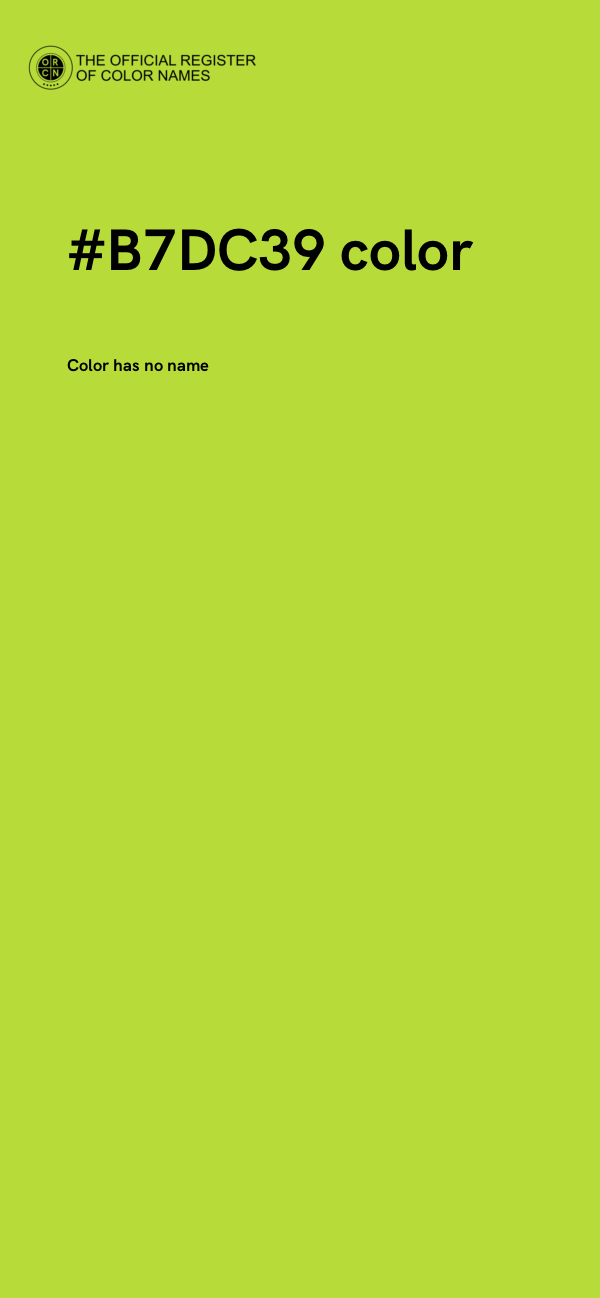 #B7DC39 color image