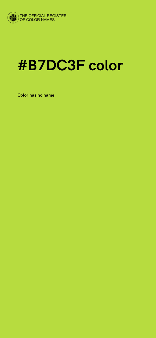 #B7DC3F color image