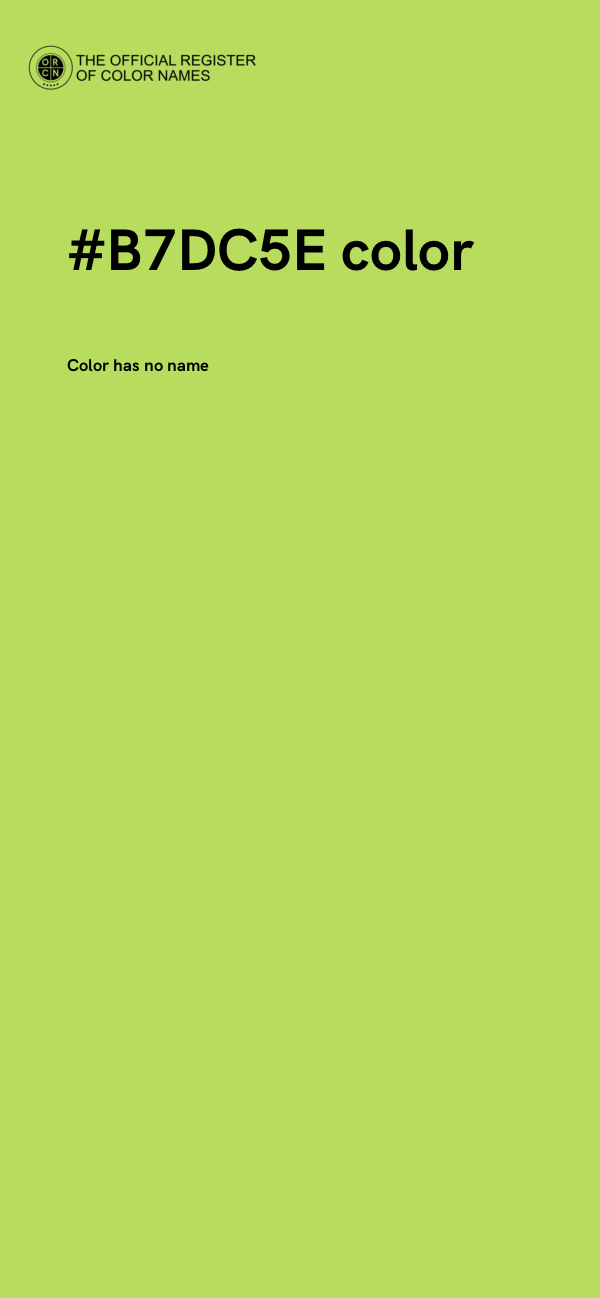 #B7DC5E color image