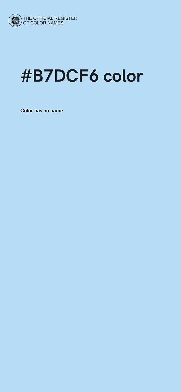 #B7DCF6 color image