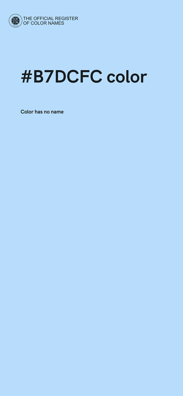 #B7DCFC color image