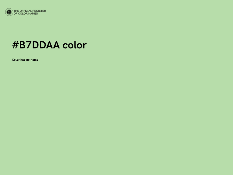 #B7DDAA color image