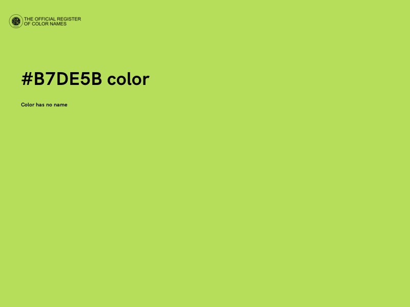 #B7DE5B color image