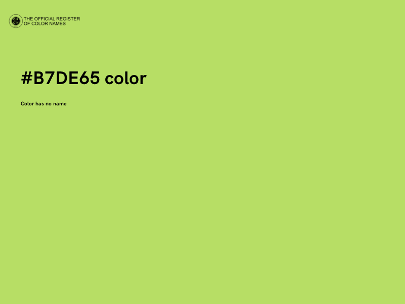 #B7DE65 color image