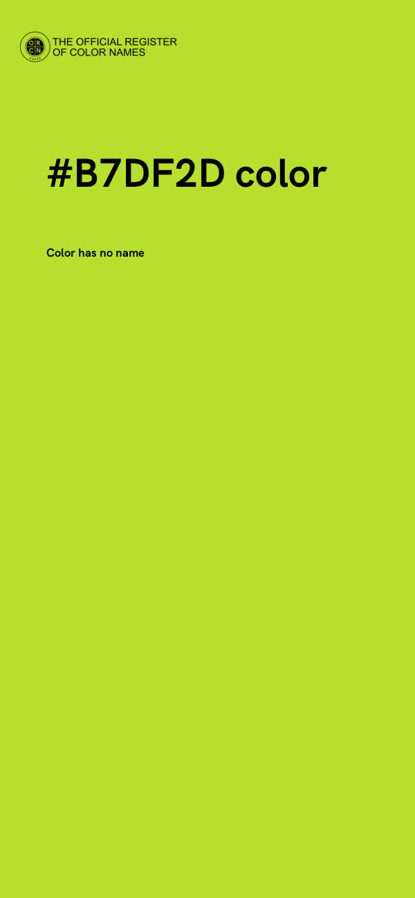 #B7DF2D color image